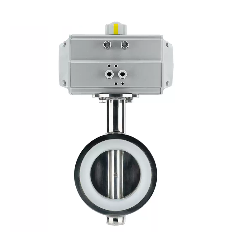 Pneumatic Sanitary Wafer Butterfly Valve with FDA